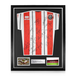 Sheffield United F.C. Squad Signed Framed 2024/25 Home Shirt