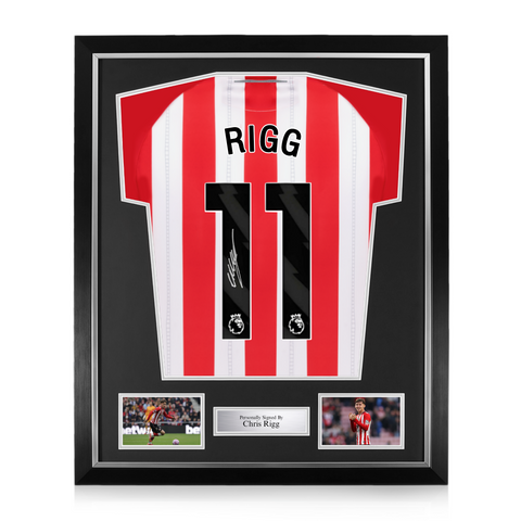 Chris Rigg Signed Framed Sunderland A.F.C. 2025/26 Home Shirt