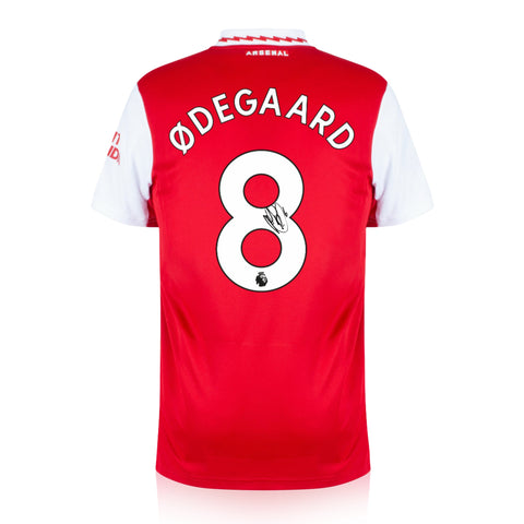 Martin Ødegaard Signed Arsenal 2022/23 Home Shirt