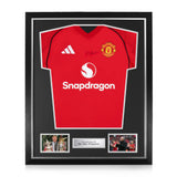 Sir Alex Ferguson Signed Framed Home 2025/26 Shirt
