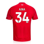 Ola Aina Signed Nottingham Forest 2024/25 Home Shirt