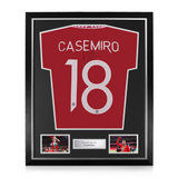 Casemiro Signed Framed Manchester United 2022/23 Home Shirt