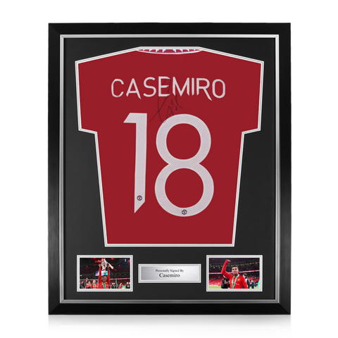 Casemiro Signed Framed Manchester United 2022/23 Home Shirt