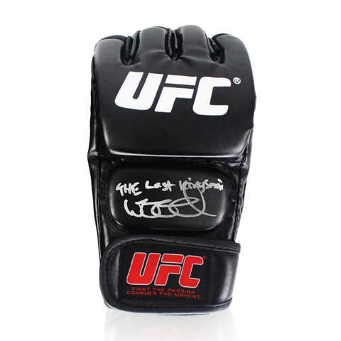 Nathaniel Wood Signed UFC Glove w/ The Last Kingsman Inscription