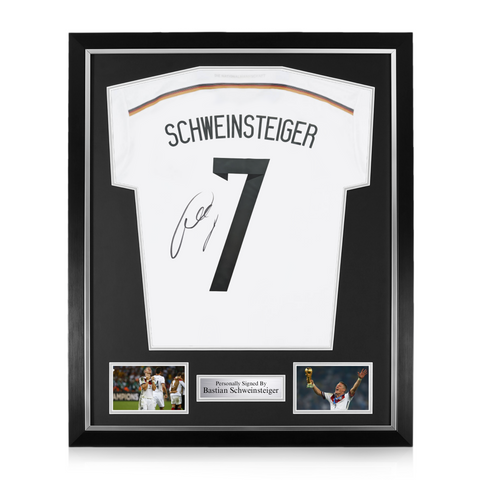 Bastian Schweinsteiger Signed Framed Germany World Cup 2014 Home Shirt