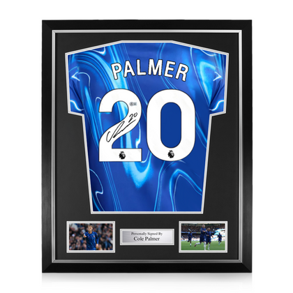Cole Palmer Signed Framed Chelsea 2024/25 Home Shirt w/ BAS Beckett Authentication