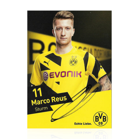Marco Reus Signed 4x6 Borussia Dortmund Promo Clubcard