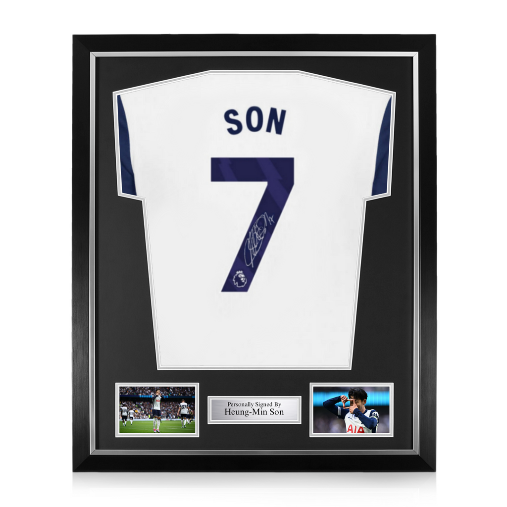 Heung Min Son Signed Framed Tottenham Hotspur 2024 25 Home Shirt The Collectors Corner