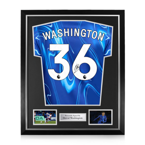 Deivid Washington Signed Framed Chelsea 2024/25 Home Shirt