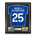 Cole Palmer Signed Framed Chelsea F.C. 2025/26 World Champions Home Shirt