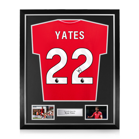 Ryan Yates Signed Framed Nottingham Forest 2025/26 Home Shirt