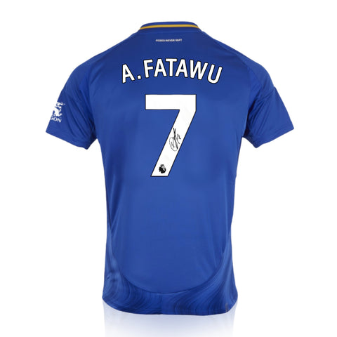 Abdul Fatawu Signed Leicester City 2024/25 Home Shirt