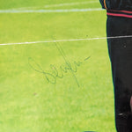 Manchester United 1993/94 Squad Signed 33x23 Team Magazine Huge Foldout Fixture List Poster