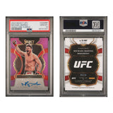 Michael Bisping Signed 2023 Panini Select Ufc Signatures Purple /49 PSA 10