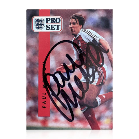 Paul Merson Signed Arsenal Proset Trading Card