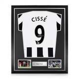 Papiss Cisse Signed Framed 2012/13 Home Shirt