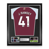 Jacob Ramsey Signed Framed Aston Villa 2024/25 Home Shirt