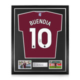Emi Buendia Signed Framed 2026/27 Home Shirt