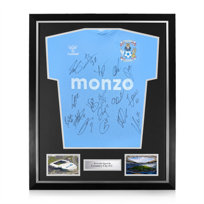 Coventry City F.C. Squad Signed Framed 2024/25 Home Shirt