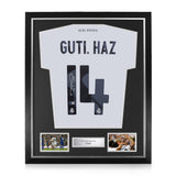 Guti Signed Framed Home 2009/10 Shirt w/ BAS Beckett Authentication