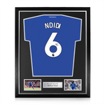 Wilfred Ndidi Signed Framed Leicester City 2024/25 Home Shirt