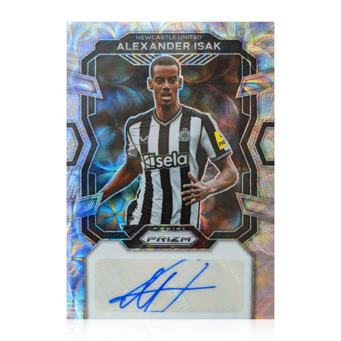 Alexander Isak Signed Panini Prizm 2023-24 Premier League Silver Choice Auto