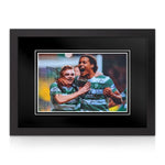 Virgil Van Dijk & James Forrest signed 12x8