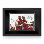 Elliot Lee and Steven Fletcher Signed A4 Photo