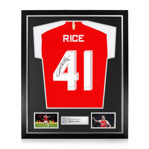 Declan Rice Signed Framed Arsenal 2023/24 Home Shirt