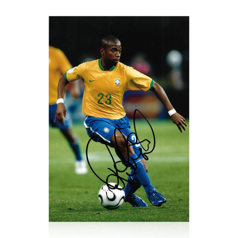 Robinho Signed 12x8 Photo