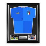 Daniele De Rossi Signed Framed Italy Home Shirt