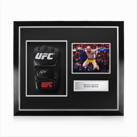 Jean Silva Signed Framed UFC Glove w/ Beckett Authentication