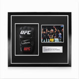 Charles Oliveira Signed Framed UFC Glove w/ COA