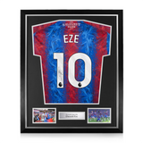 Eberechi Eze Signed Framed Crystal Palace 2024/25 Home Shirt