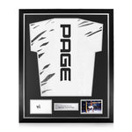 Michael Venom Page Signed Framed Display w/ UFC White Shirt
