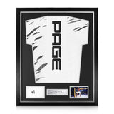 Michael Venom Page Signed Framed Display w/ UFC White Shirt