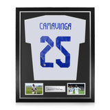 Eduardo Camavinga Signed Framed Home 2021/22 Shirt w/ BAS Beckett Authentication