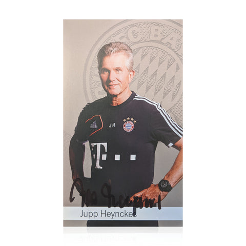 Jupp Heynckes Signed 3.5x6 Clubcard