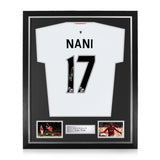 Luis Nani Signed Framed Away 2012/14 Shirt