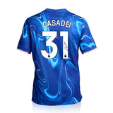 Cesare Casadei Signed Chelsea 2024/25 Home Shirt