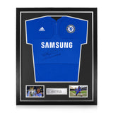 Didier Drogba Signed Framed 2009/10 Home Shirt