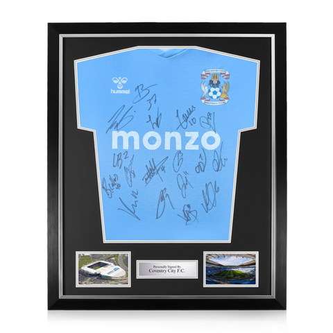 Coventry City F.C. Squad Signed Framed 2024/25 Home Shirt