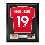 Igor Jesus Signed Framed Nottingham Forest 2025/26 Home Shirt