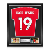 Igor Jesus Signed Framed Nottingham Forest 2025/26 Home Shirt