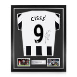 Papiss Cisse Signed Framed 2012/13 Home Shirt