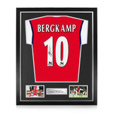 Dennis Bergkamp Signed Framed 1999-00 Home Shirt