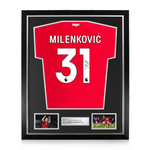 Nikola Milenković Signed Nottingham Forest 2024/25 Home Shirt