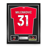 Nikola Milenković Signed Nottingham Forest 2024/25 Home Shirt
