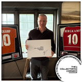 Dennis Bergkamp Signed Framed 2002/04 Home Shirt w/ Invincibles inscription