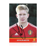 Kevin De Bruyne Signed 4x6 Belgium Clubcard